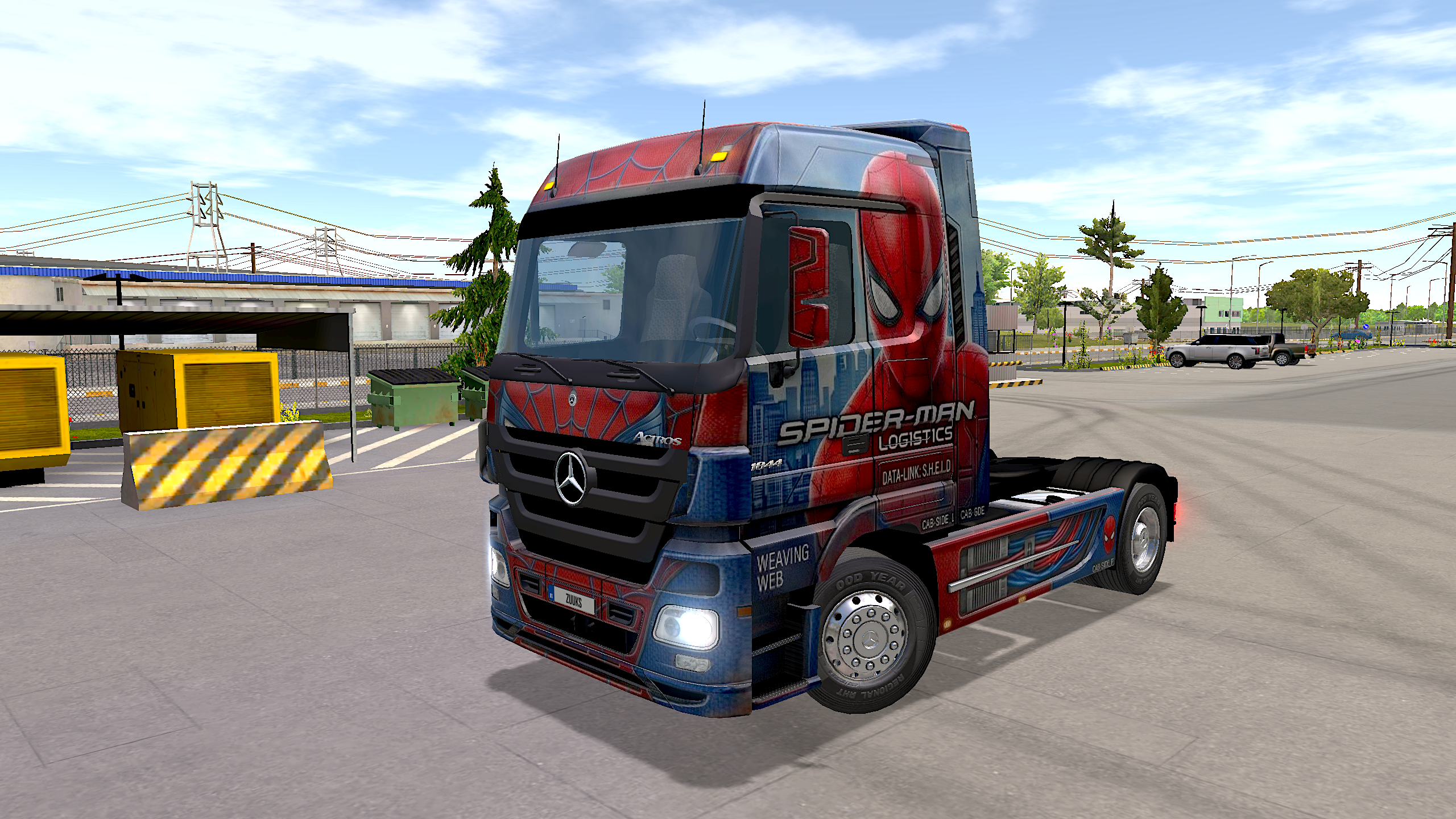 Benz Actroz 2010 Spiderman Skin
