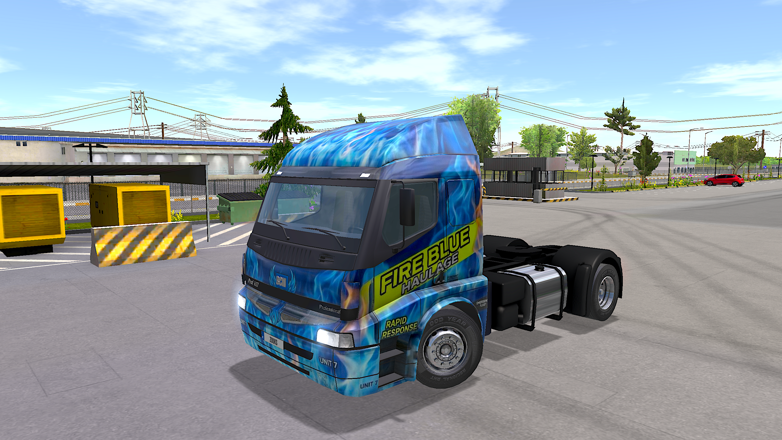 BCM Prof Blue Fire Premium Skin