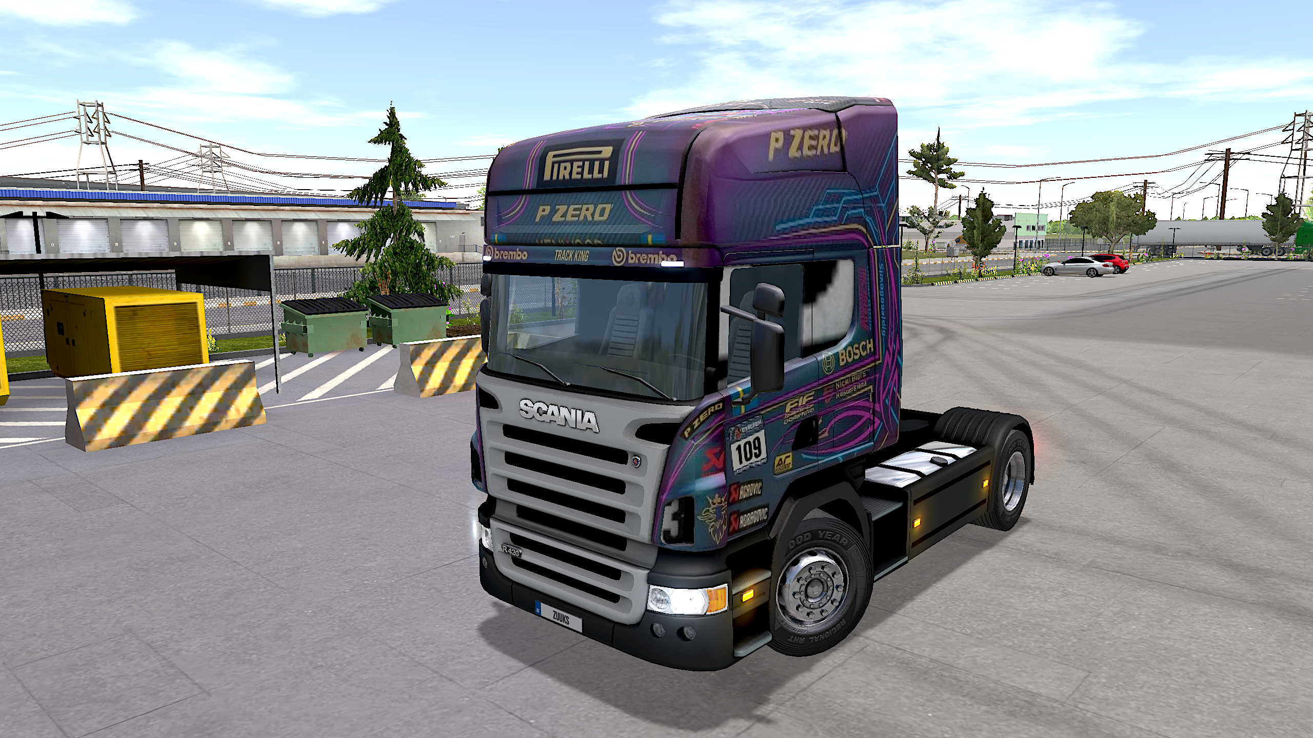 Scania R420 Purple Sport Car Premium Skin