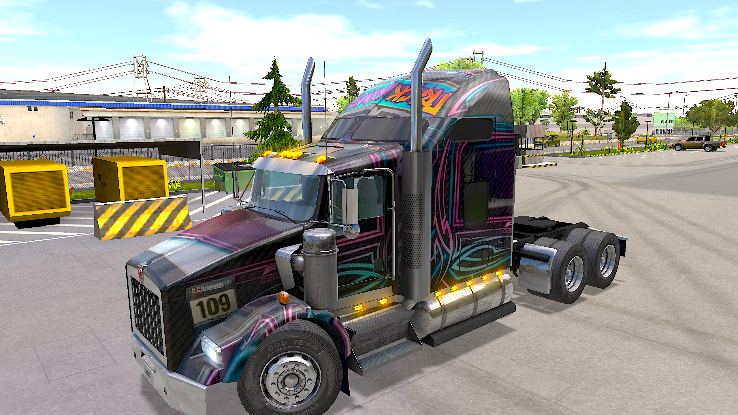 Kenworth T 800 Sport Theme (Colorful) Premium Skin
