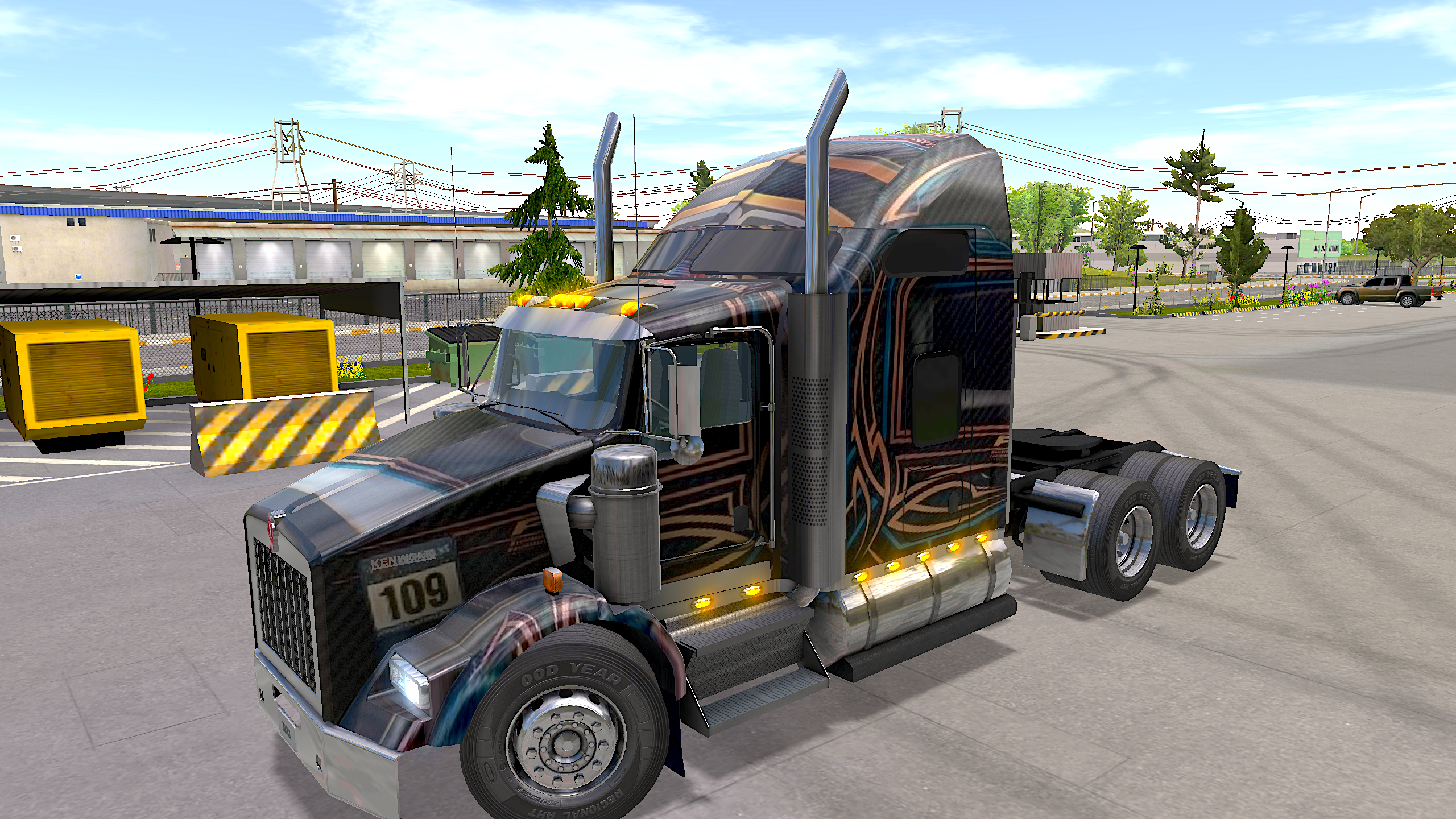 Kenworth T800 Black Sport Premium Skin