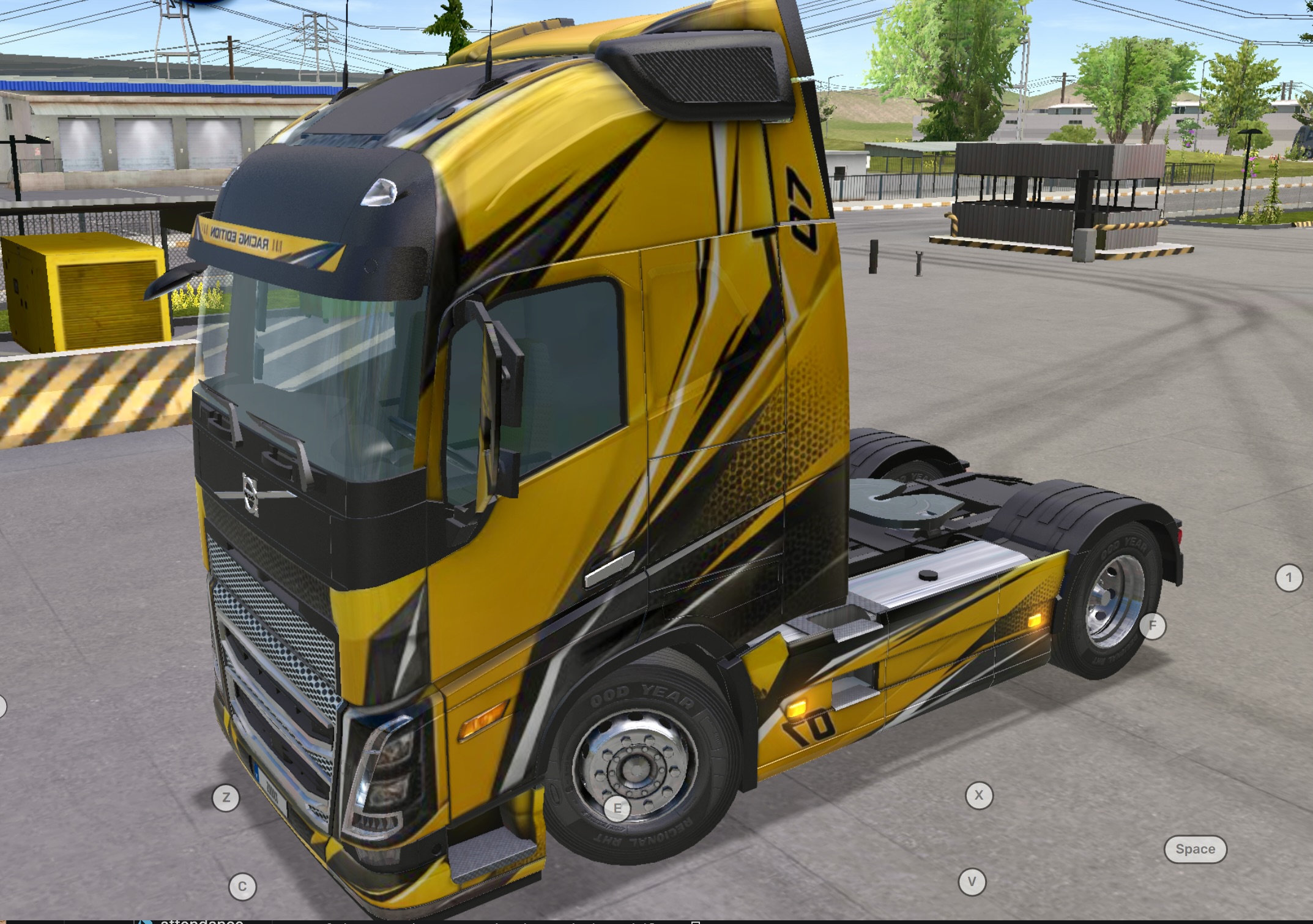 Volvo FH 2021 Yellow Sport Car Premium Skin