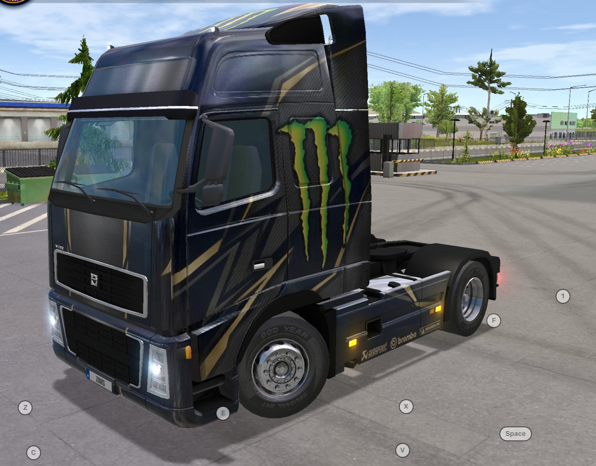 Volvo FH 2010 Black Monster Energy Premium Skin