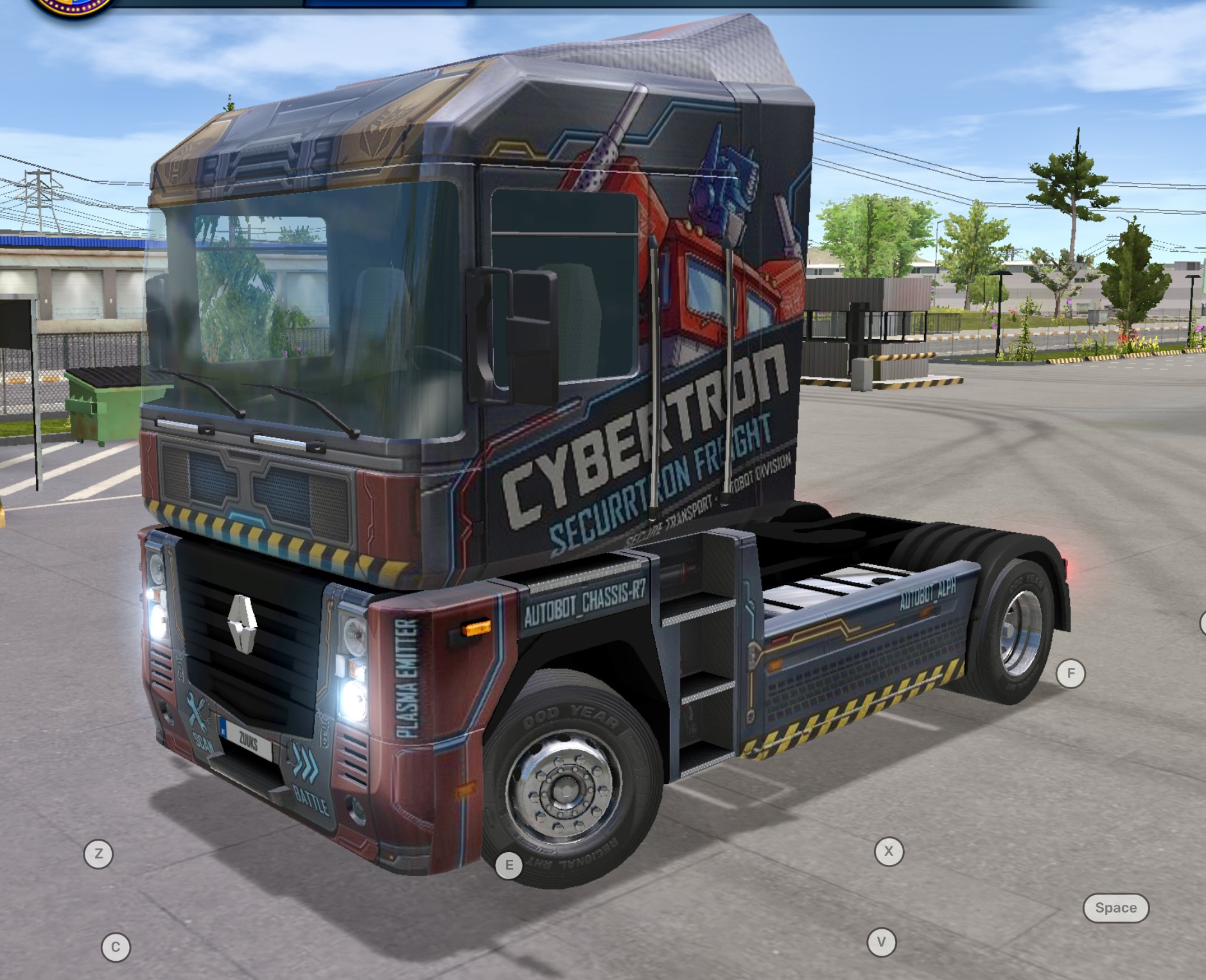 Renault Magnum Transformers Skin