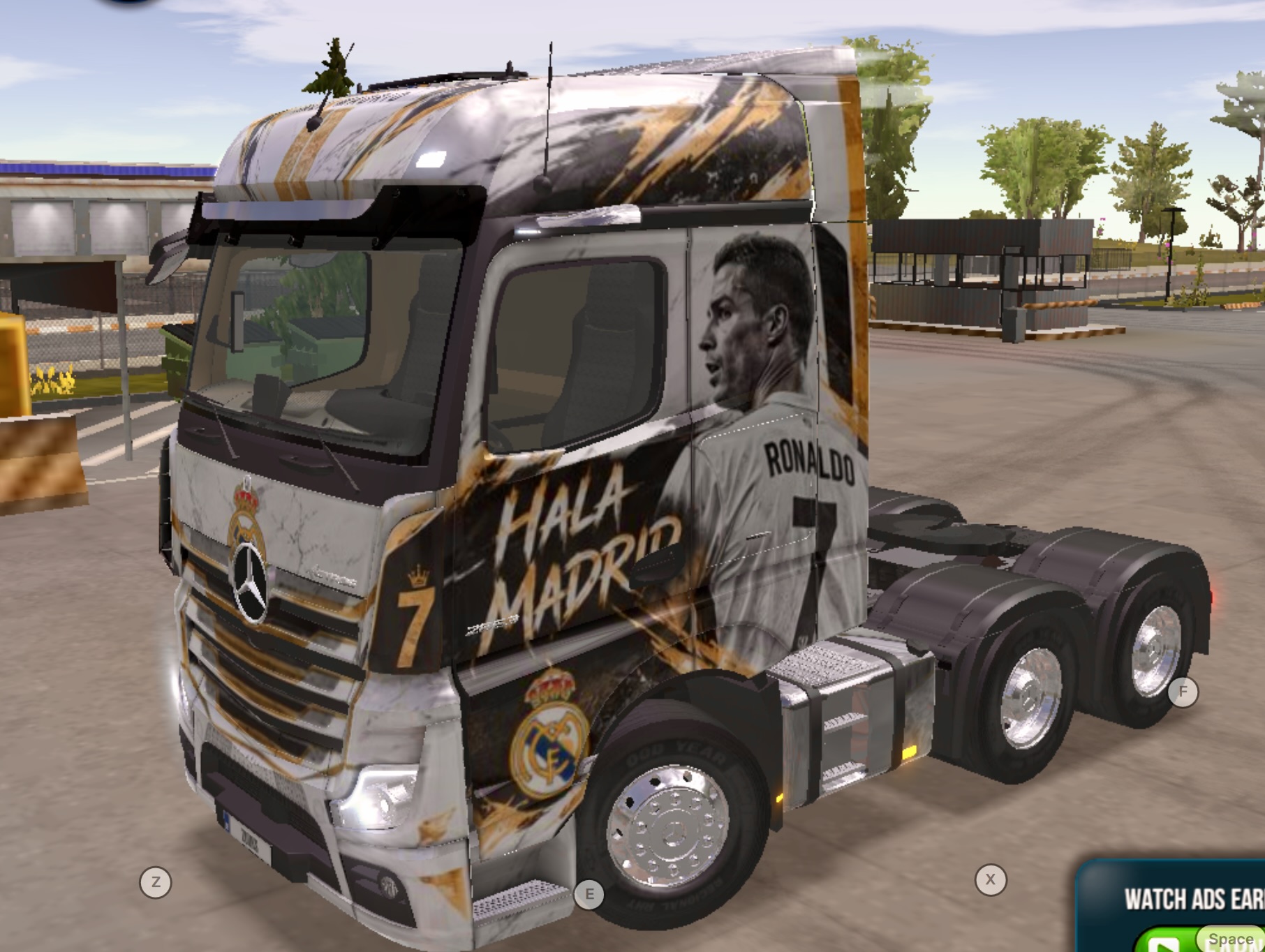 Benz Actroz 2020 Ronaldo X Real Madrid Premium Skin